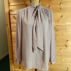 Adrianna Papell Polka Dot Blouse